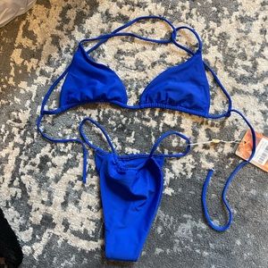 Oh Polly Neena Swim brand new (never worn) blue bikini
